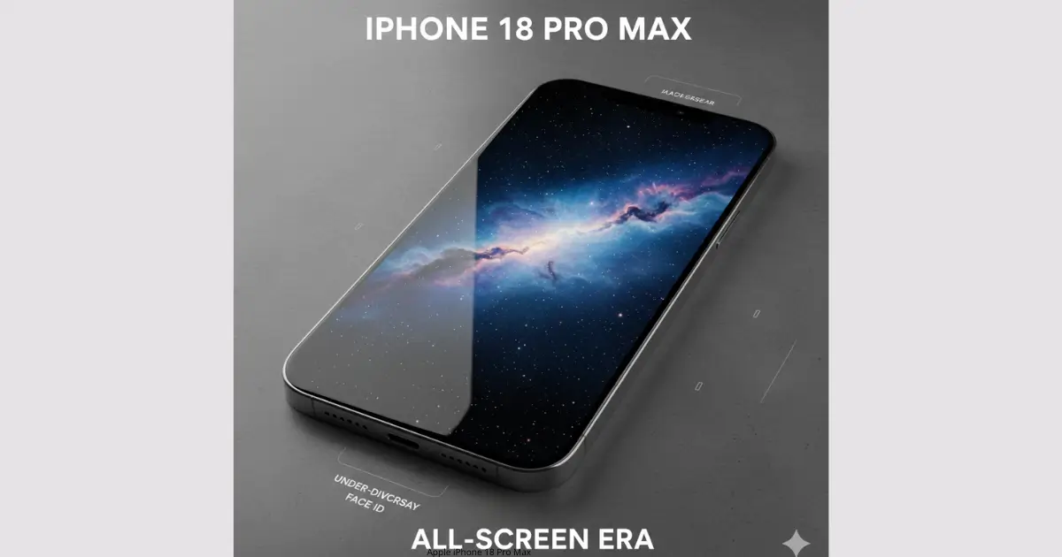 Apple iPhone 18 Pro Max: Leaks Reveal 2nm A20 Chip and Under-Display Face ID