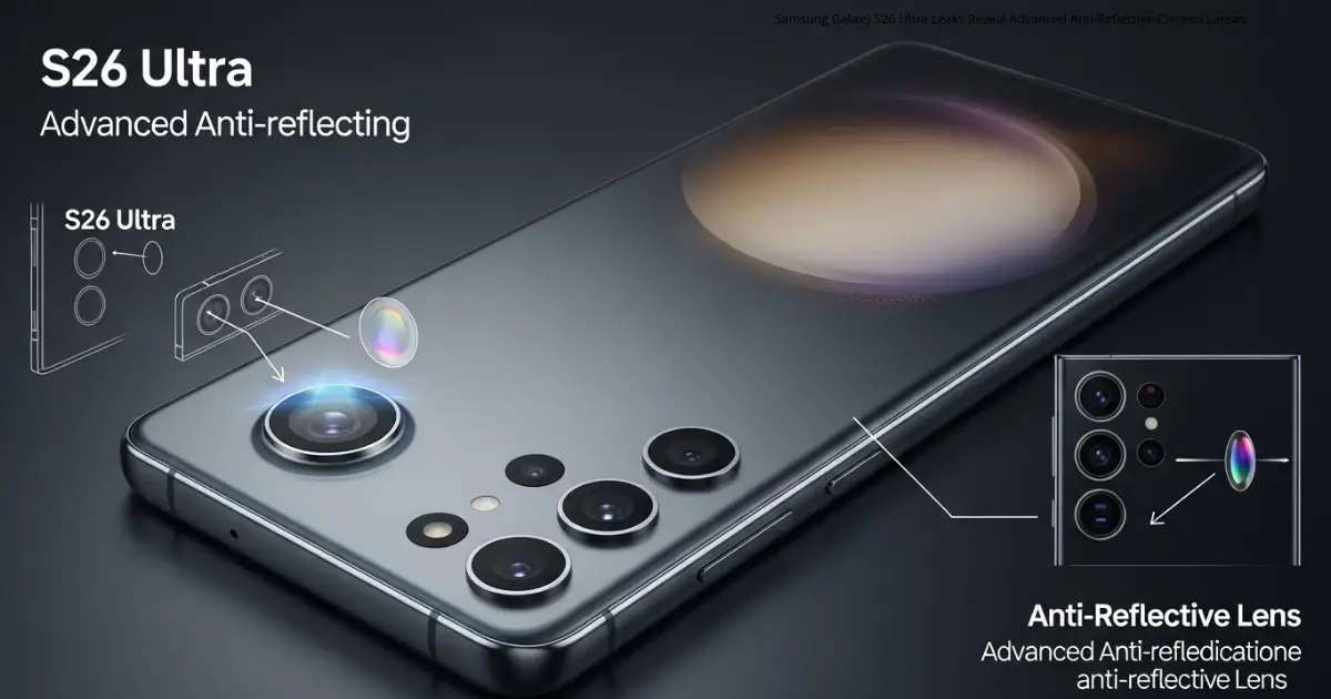 Samsung Galaxy S26 Ultra Leaks Reveal Advanced Anti-Reflective Camera Lenses