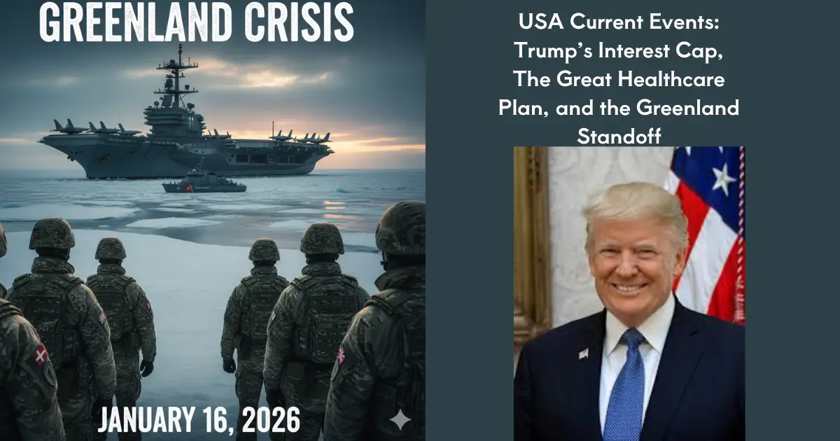 USA Current Events: Trump’s Interest Cap, The Great Healthcare Plan, and the Greenland Standoff