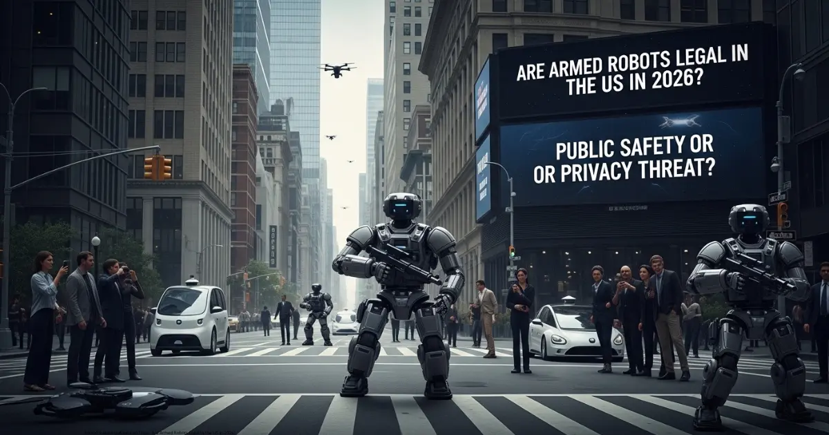 Armed Robots in American Cities: Are Armed Robots Legal in the US in 2026?