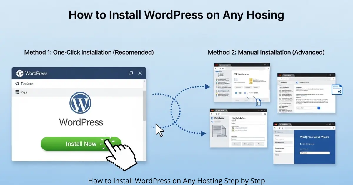 How to Install WordPress on Any Hosting Step by Step