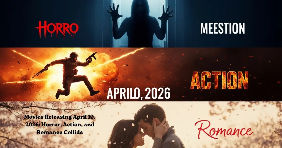 Movies Releasing April 10, 2026: Horror, Action, and Romance Collide